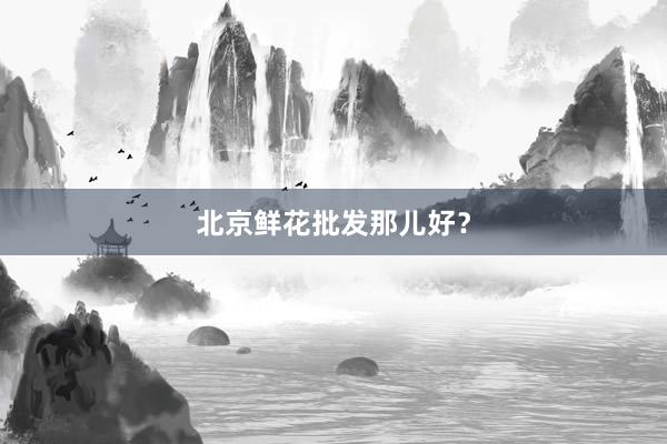 北京鲜花批发那儿好？